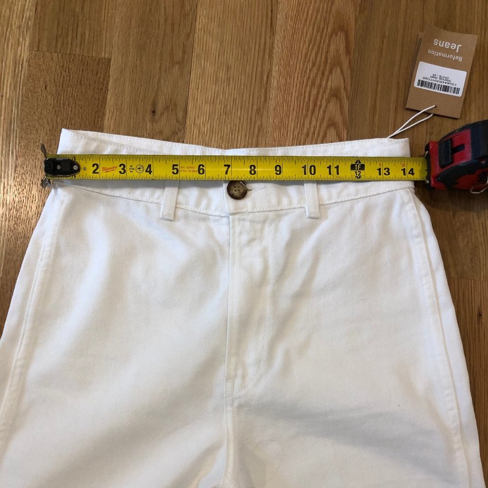 Brand New Reformation White High Rise Jeans! - Picture 10 of 12